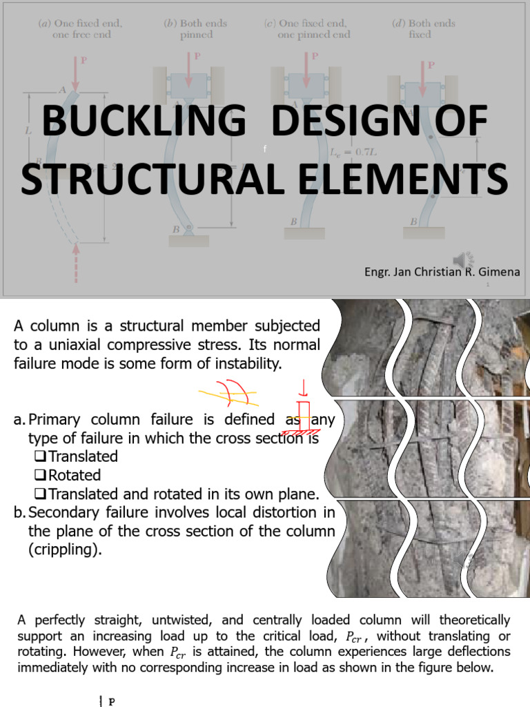 Buckling of Structural Elements | PDF | Buckling | Column