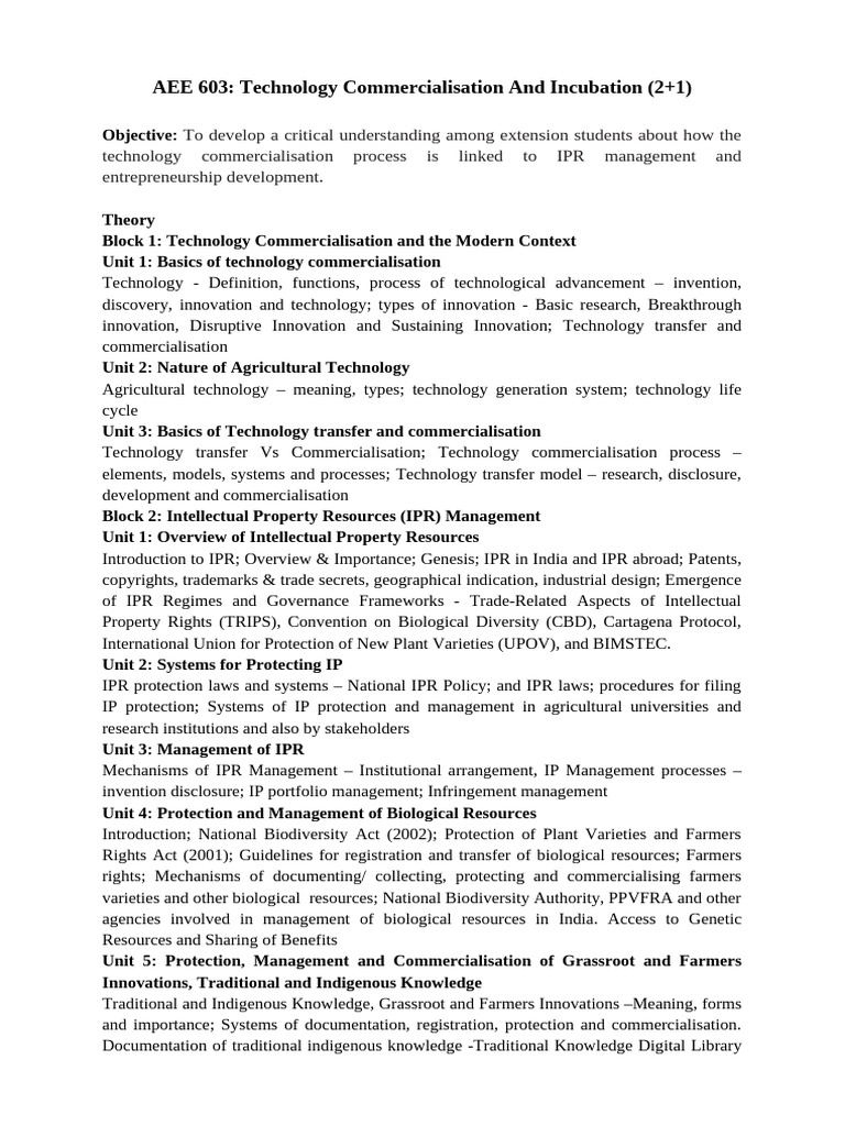 Aee 603 | PDF | Genetic Engineering | Intellectual Property