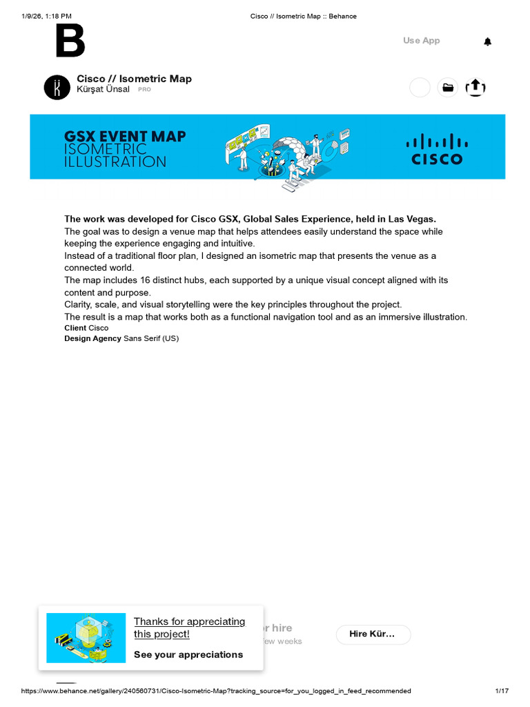 Cisco - Isometric Map - Behance | PDF | Computing