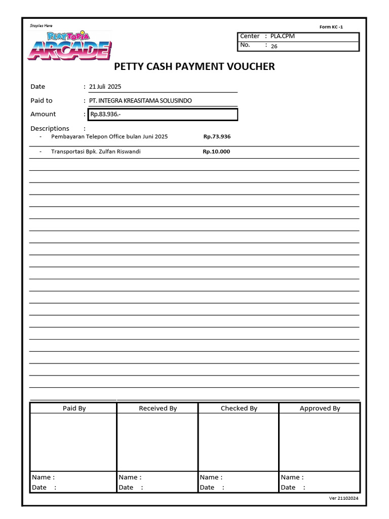 Form KC-1 | PDF
