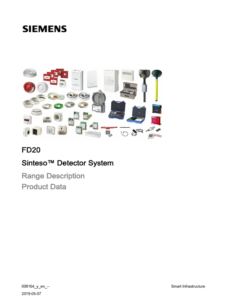 Sinteso fd20 | PDF | Sensor | Smoke