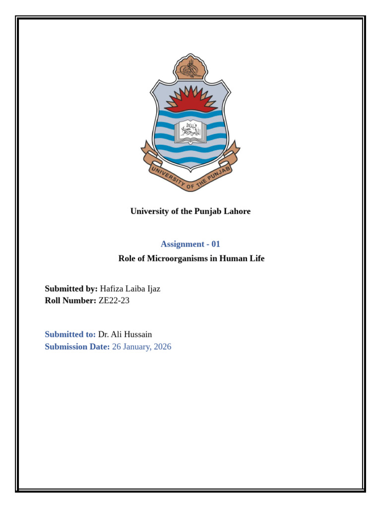 PDC ( Assignment # 01 ) | PDF | Microorganism | Bacteria