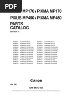 Canon PIXMA MP170 MP450 Parts Catalog