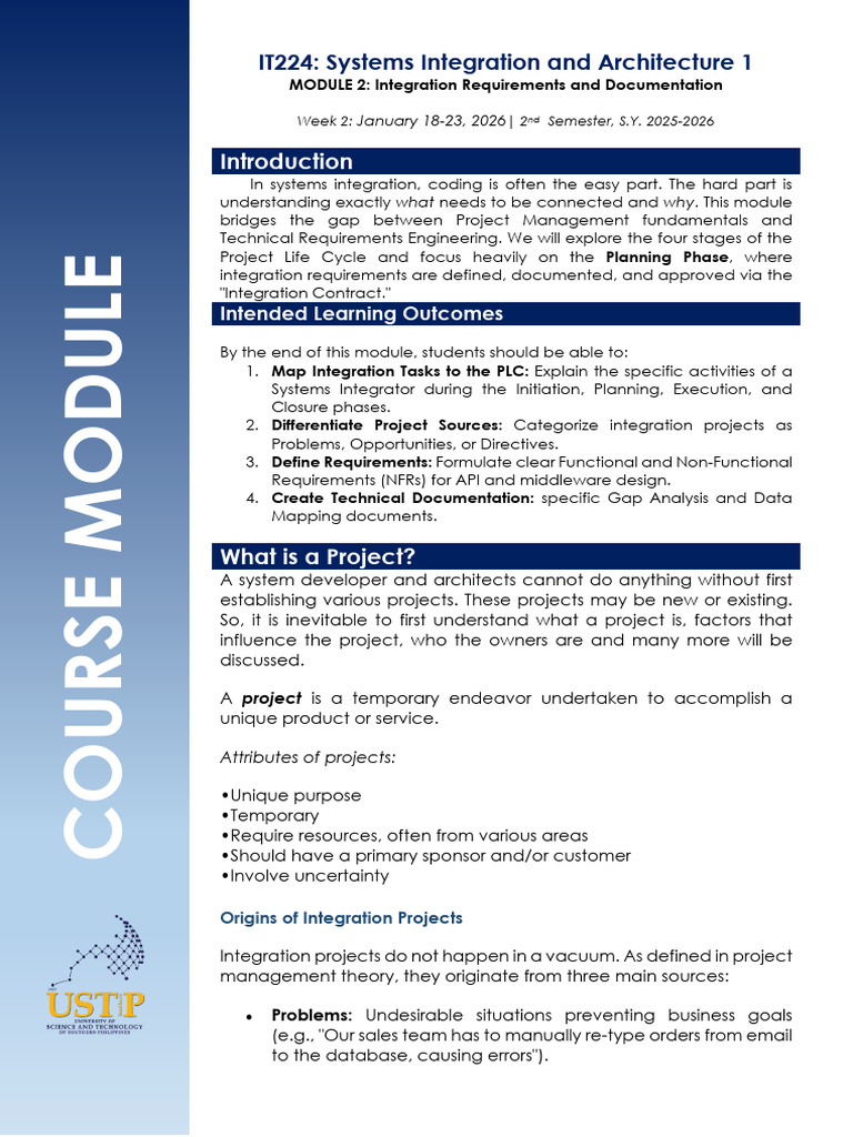 IT224 MODULE 2-Integration Requirements and Documentation | PDF ...