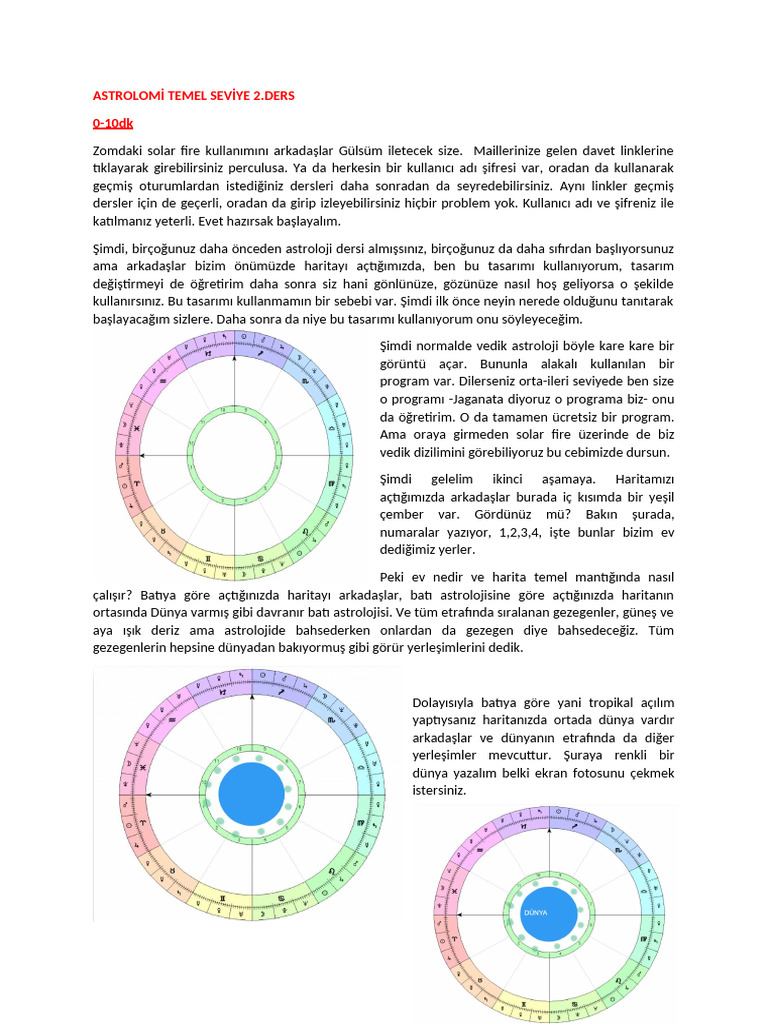 ASTROLOMİ Temel Seviye 2.ders 2 | PDF