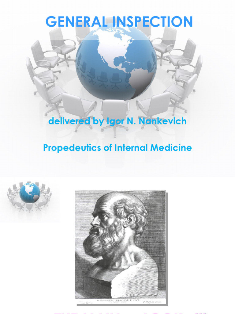 General Inspection - Lecture Material | PDF | Edema | Physical Examination
