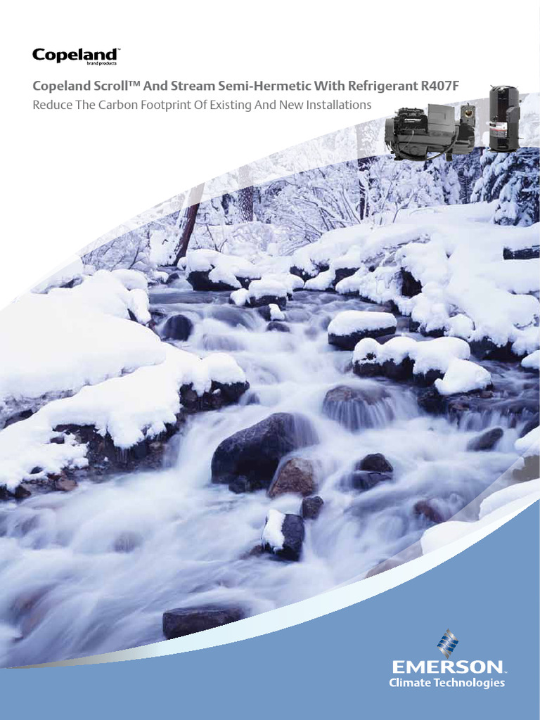 Copeland Scroll™ and Stream Semi-Hermetic With Refrigerant R407F | PDF ...