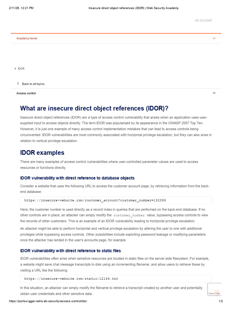 Insecure Direct Object References (IDOR) _ Web Security Academy2-3 ...