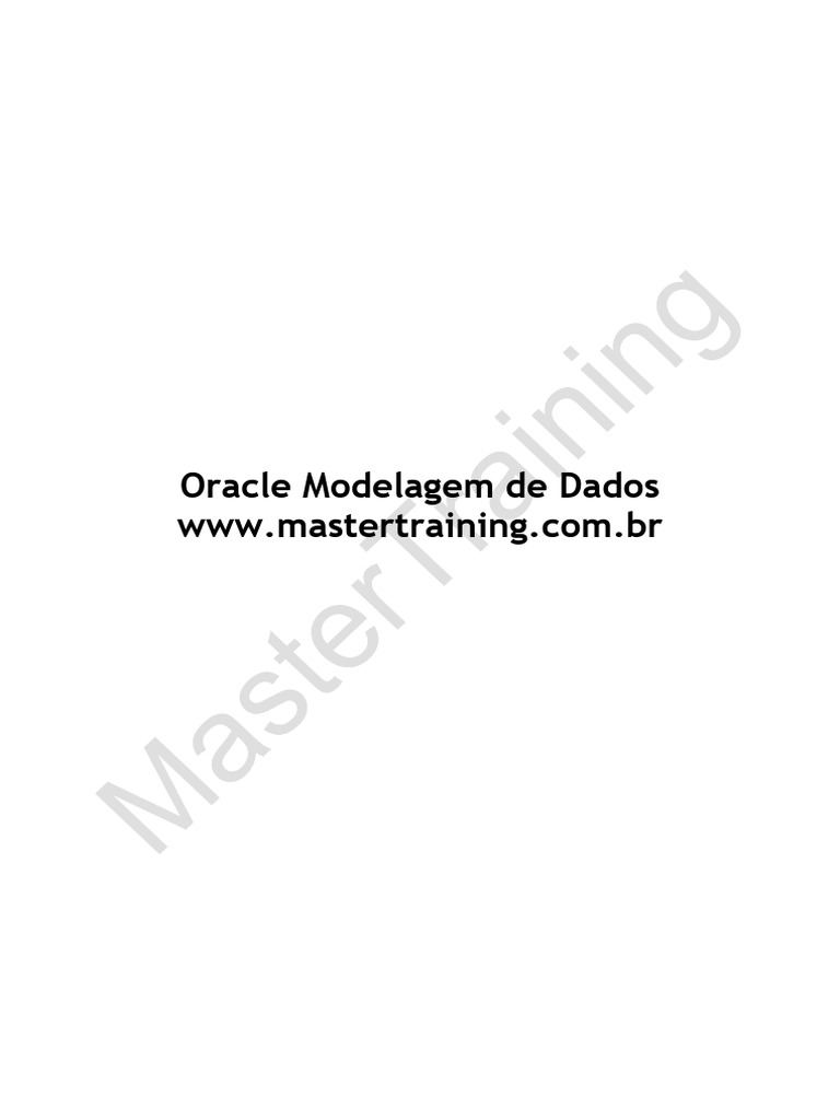 Oracle - Modelagem - 3 Modelagem de Dados para Banco Oracle | PDF ...