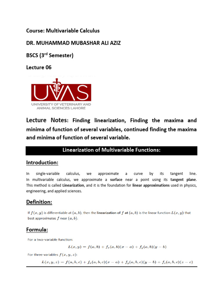 Lecture 06 | PDF