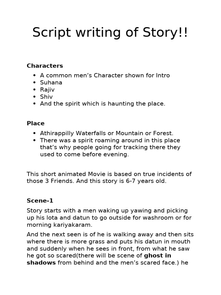 Script Writing of Motion Graphics Video | PDF