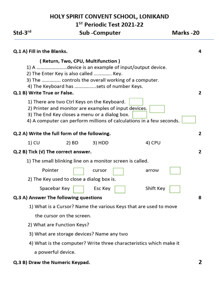 PT - 1 Computer | PDF