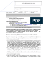 Acta de Reunión Policia Local Con Aavv Ventorrillo