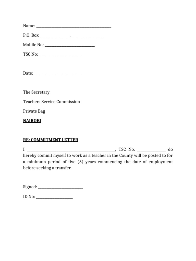 Commitment Letter | PDF