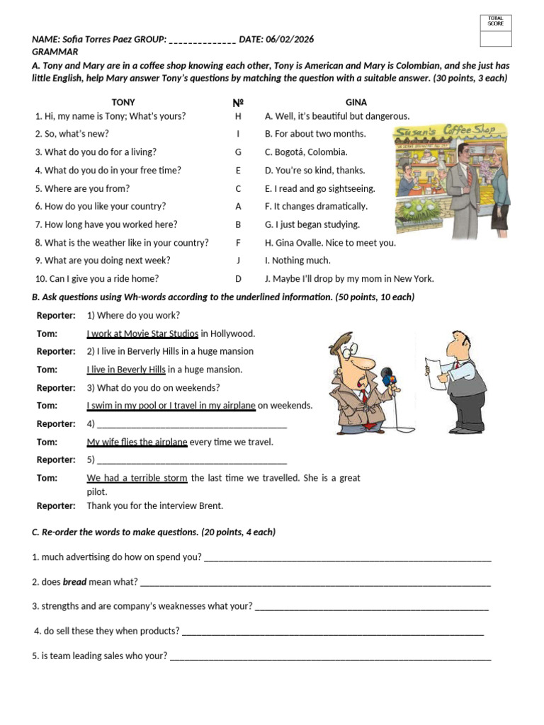 2 Grammar WH Questions | PDF | Chess | Chess Openings