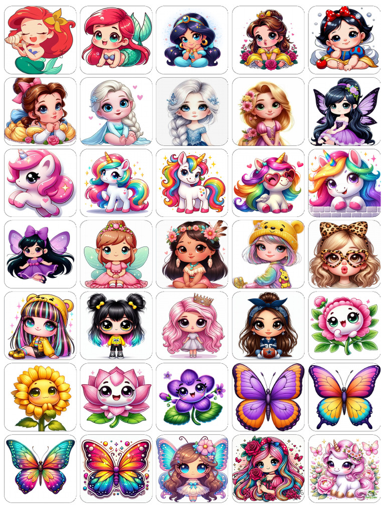 Stickers Template by Renzee | PDF