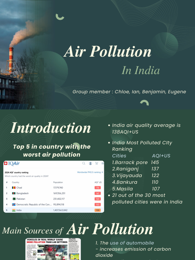 Water Pollution Presentation | PDF | Air Pollution | Pollution