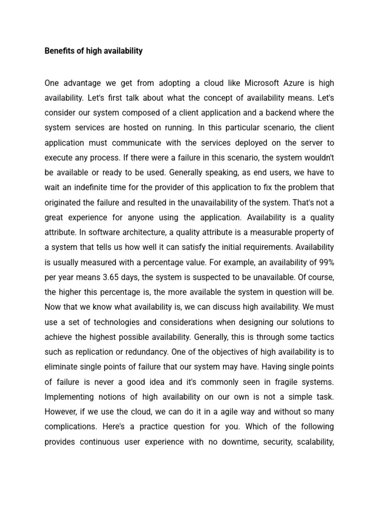 MS AZURE LinkLearning | PDF | Cloud Computing | Scalability