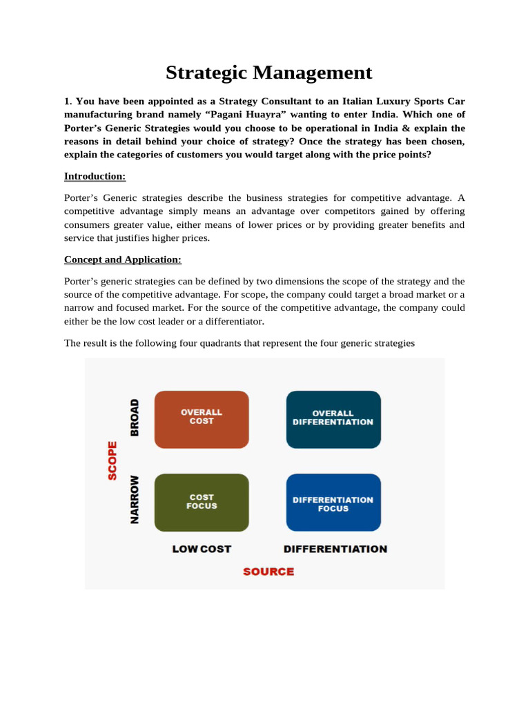 Strategic Management | PDF | Competitive Advantage | Strategic Management