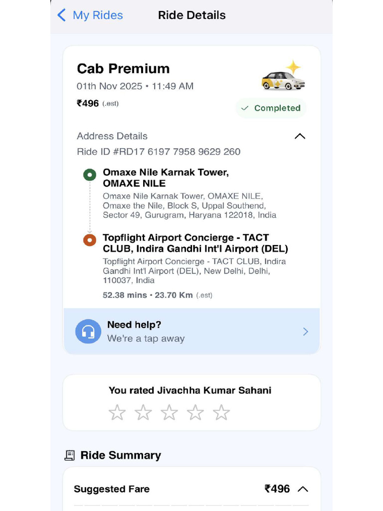 Cab Invoice | PDF