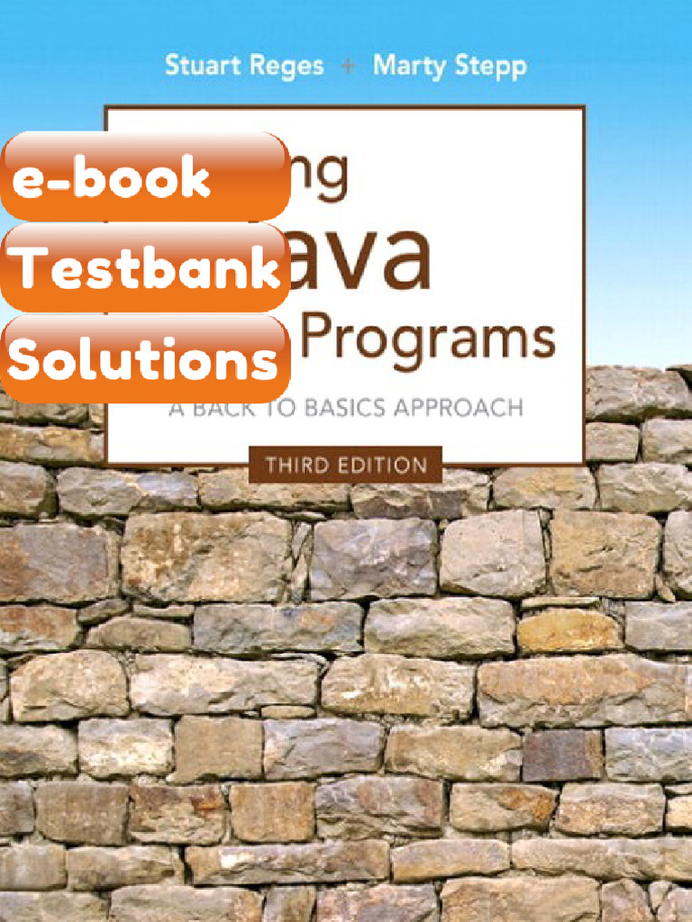 Testbank Building Java Programs 3E 3rd Edition Stuart Reges Marty Stepp ...