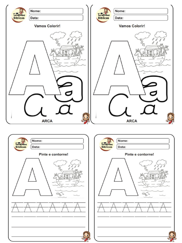 Alfabeto Letra A e B | PDF