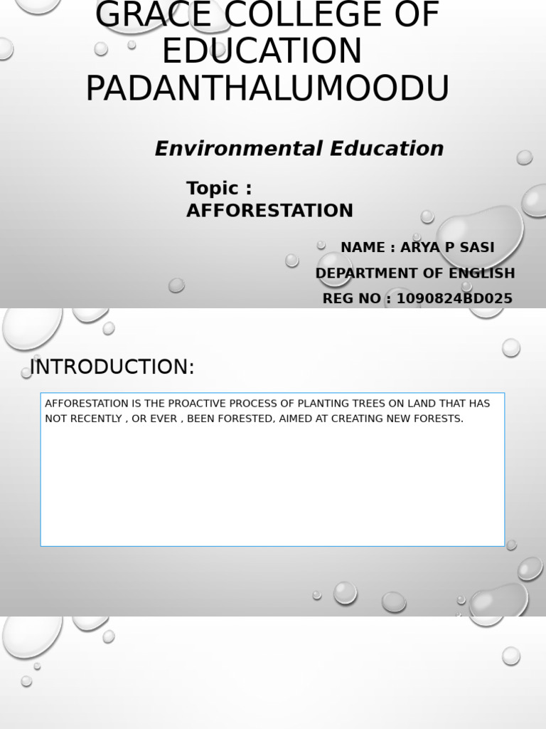 Environmental Education | PDF
