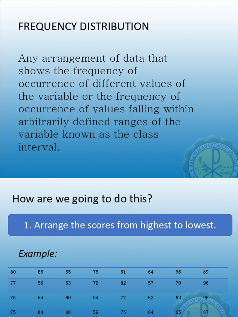 Frequency Distribution | PDF