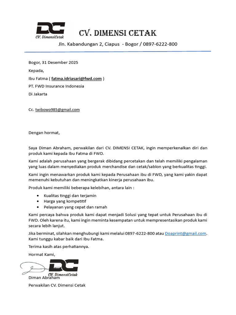 Dimensi Cetak | PDF