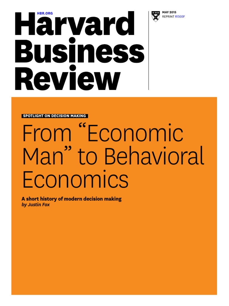 From Economic Man To Behavioural Economics | PDF | Behavioral Economics ...