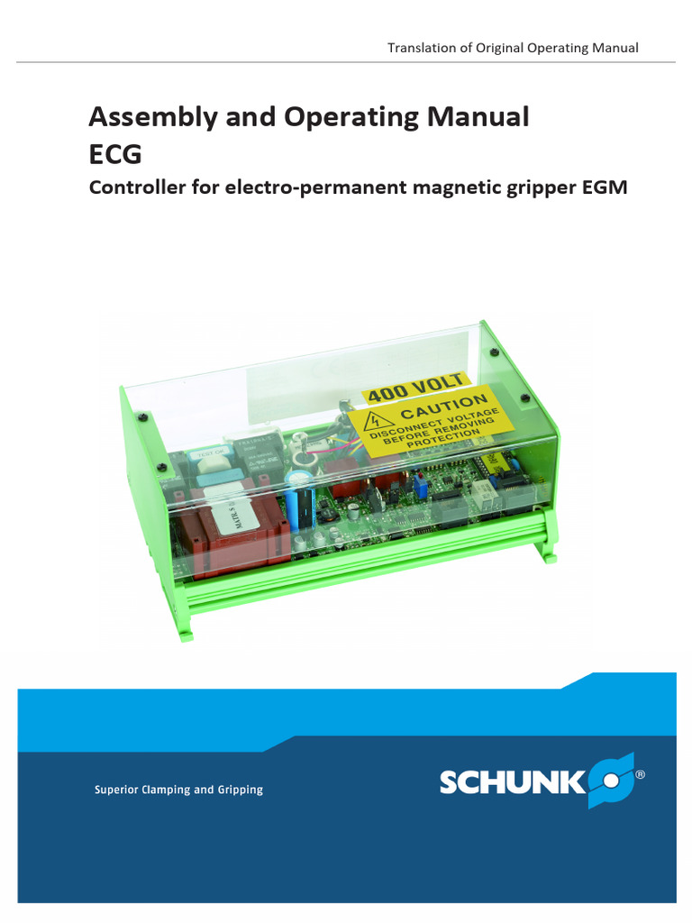 ECG - Controller For EGM, Operating Manual | PDF | Electrical Wiring ...