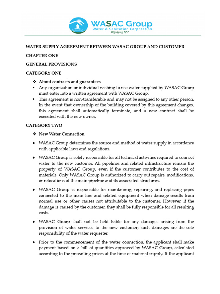 CDN7SFSU_Water Supply Agreement English | PDF | Water Supply | Interest