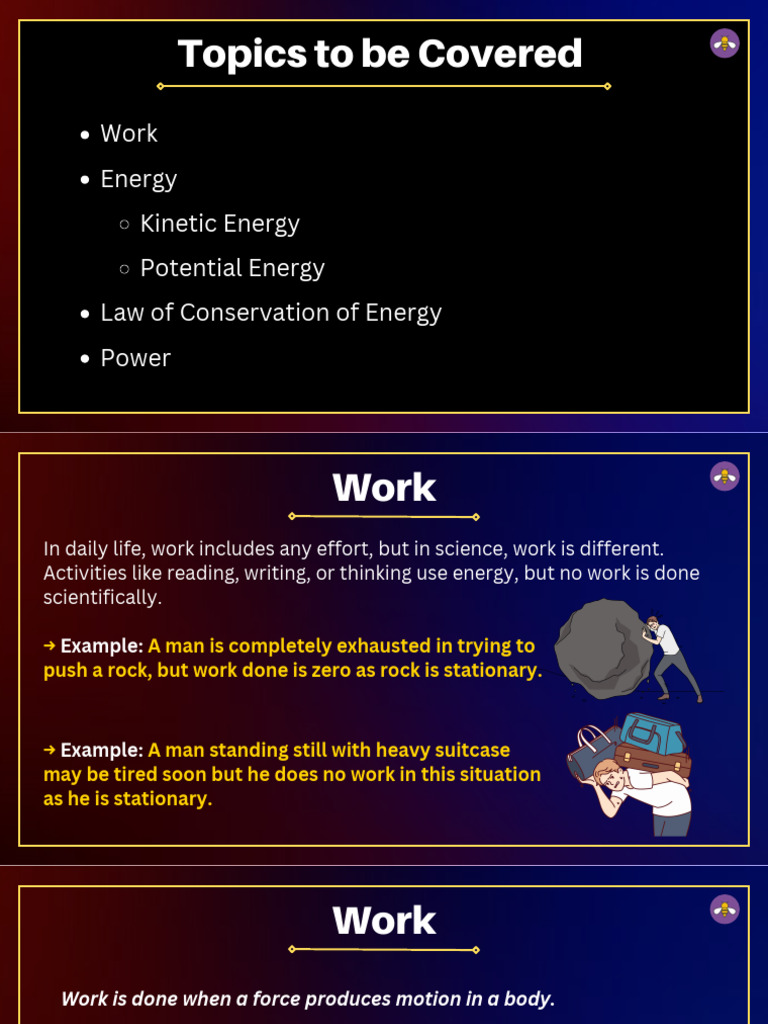 Class 9th - Work and Energy (Prashant Kirad) PDF | PDF | Watt ...