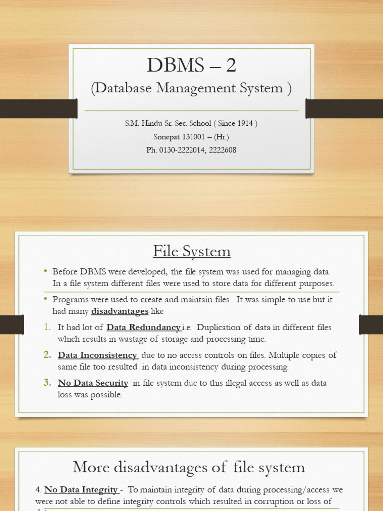 DBMS – 2 (1) | PDF | Databases | Information Management