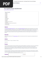 Cognitive Failures Questionnaire (CFQ) | PDF