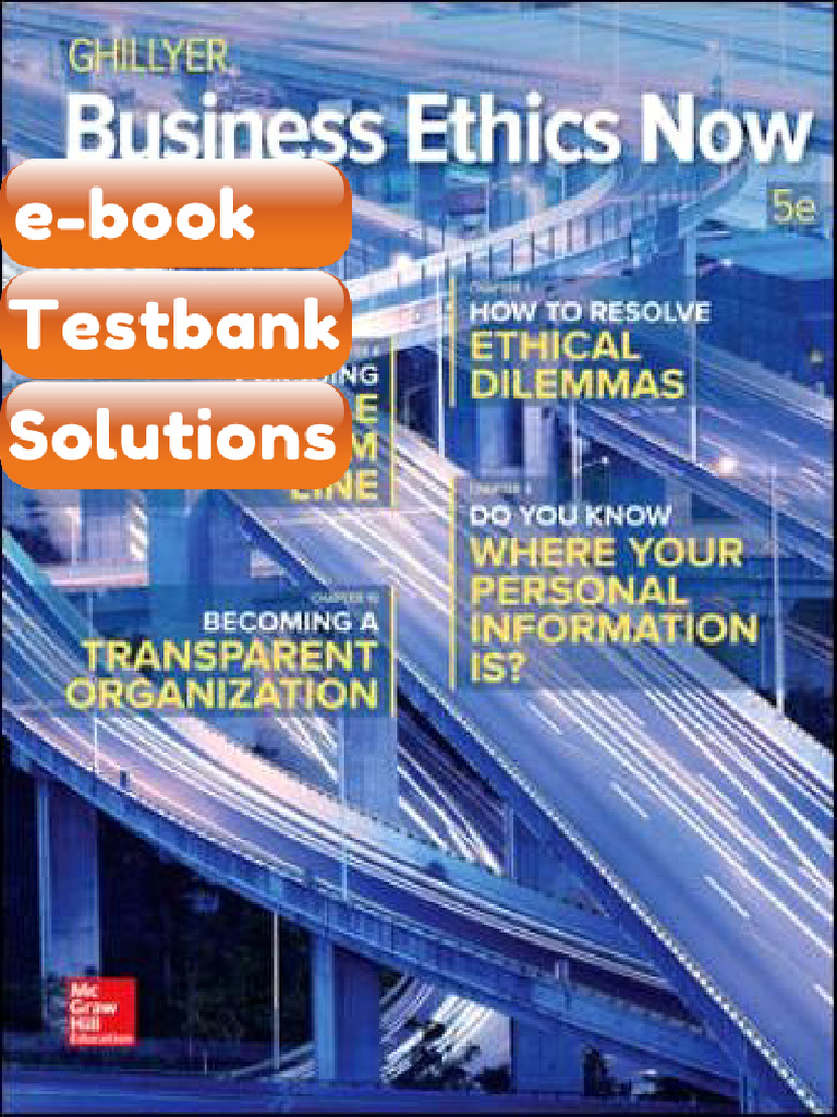 Testbank Business Ethics Now 5th Edition Andrew Ghillyer Fast Download | PDF | Subscription ...