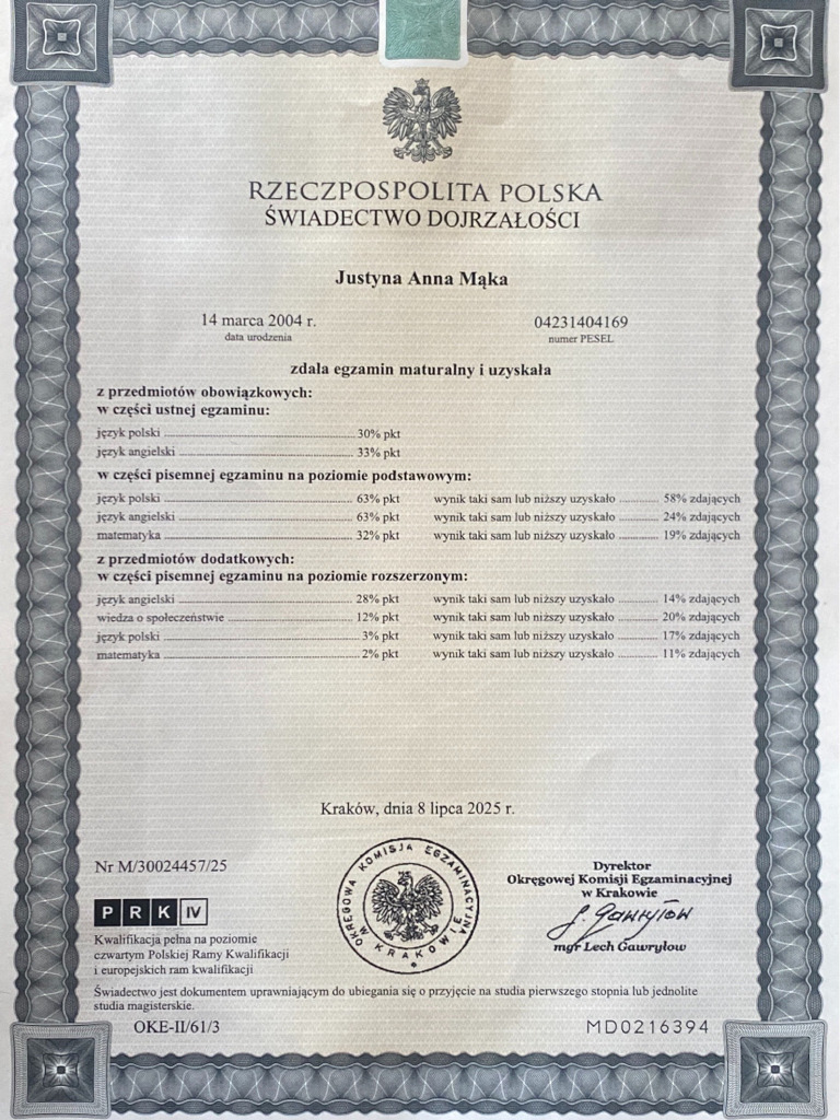 Maturity Certificate - Ju | PDF