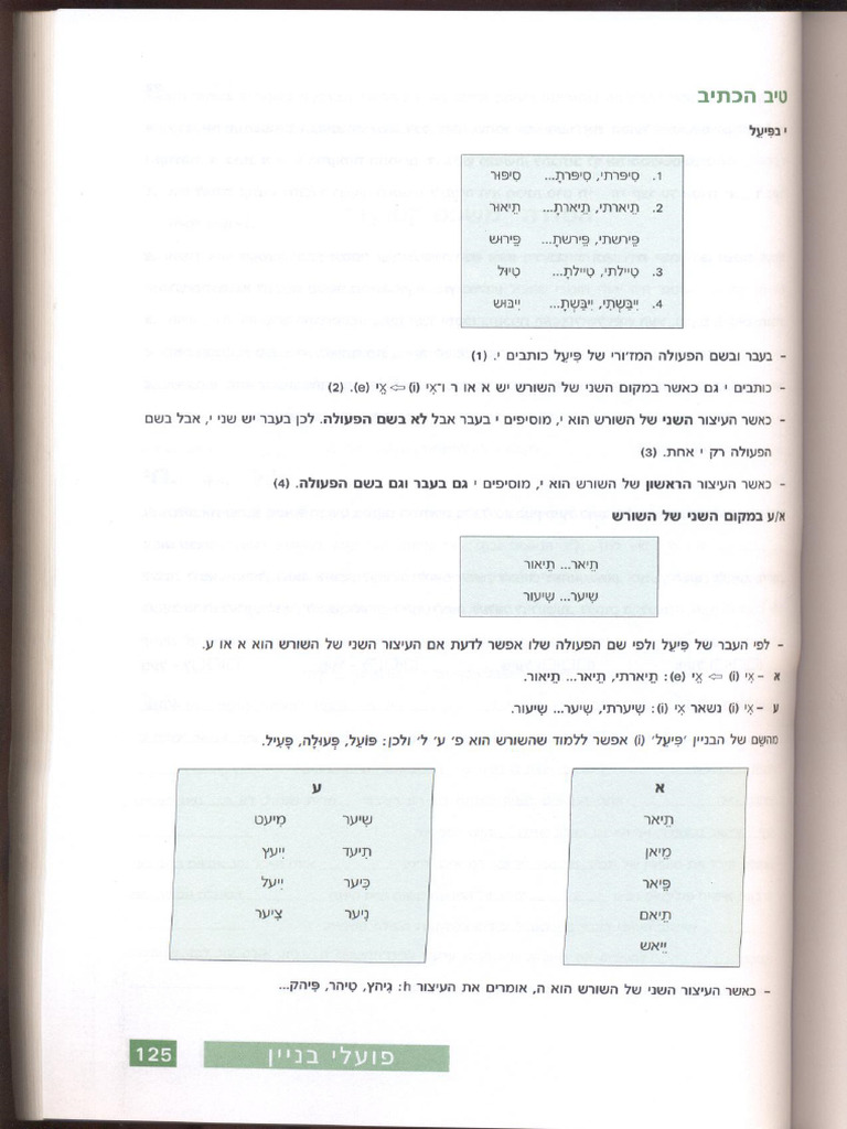 Cohenveinfeld Mazal Poalei Binyan Alef Binyanim 5 | PDF