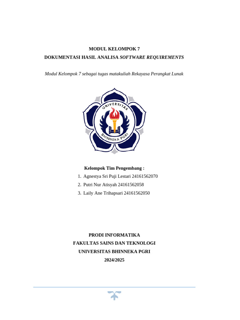 Contoh Analisa Software | PDF