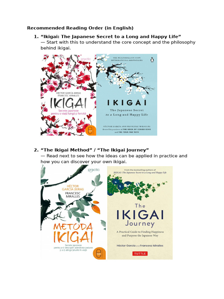 Ikigai - Books | PDF