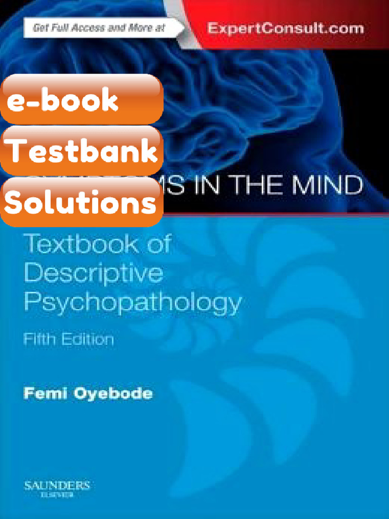 Testbank Sims Symptoms in the Mind Textbook of Descriptive ...