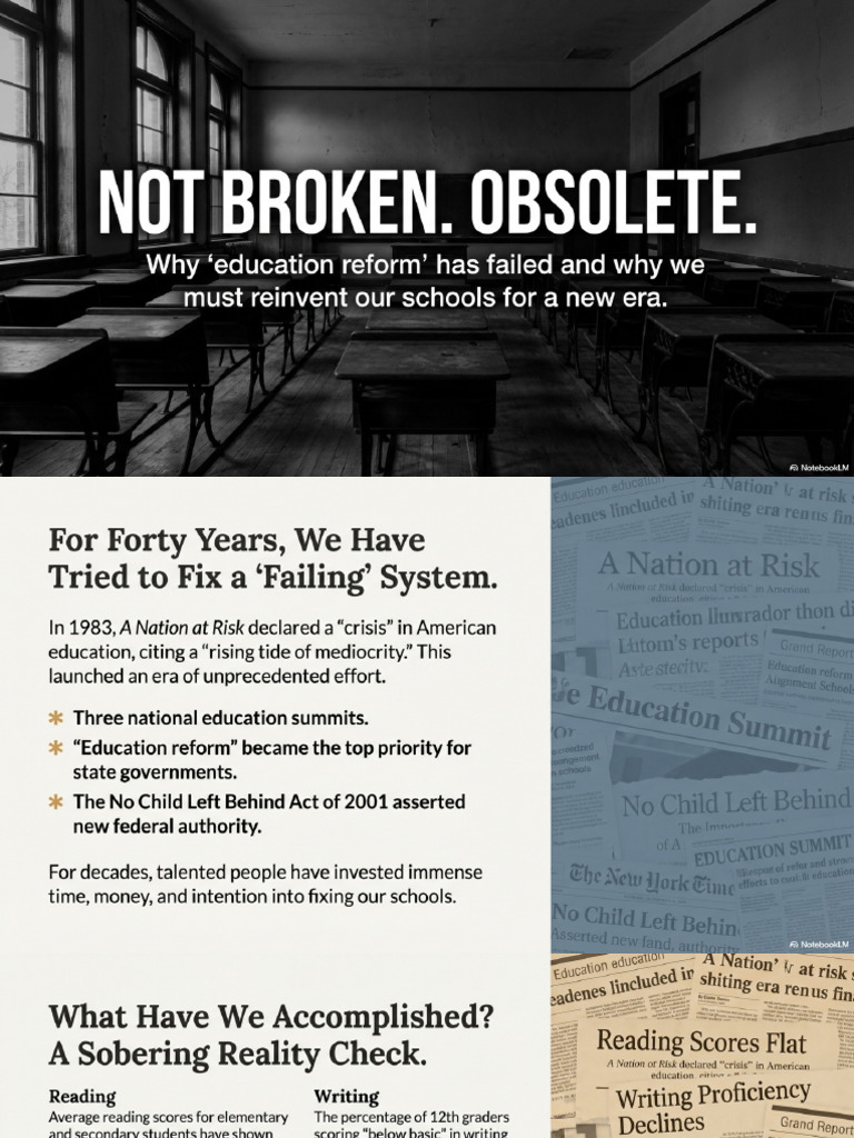 Education Not Broken Obsolete | PDF