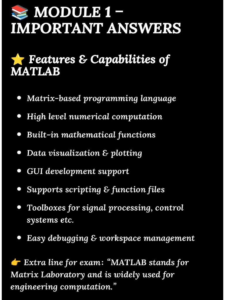 MATLAB Important | PDF