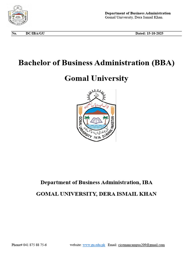 Bachelor of Business Administration (BBA) Induction | PDF | Demand ...