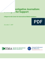 CIMA - Investigative Journalism Report