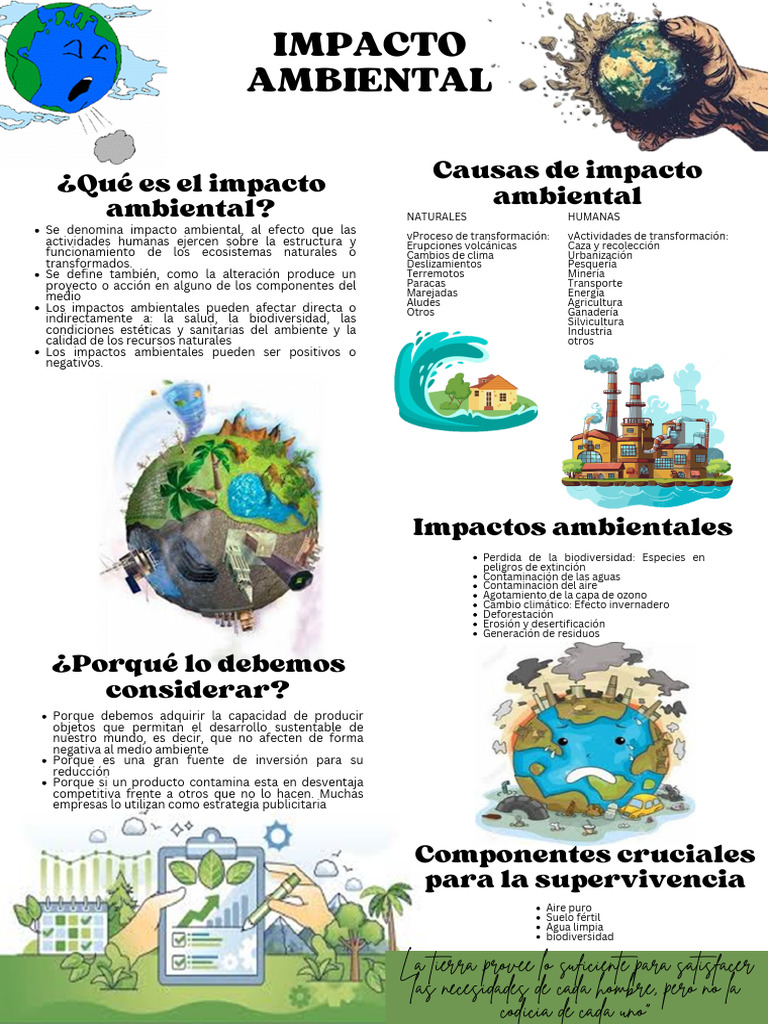 Impacto Ambiental | PDF | Entorno natural | Contaminación
