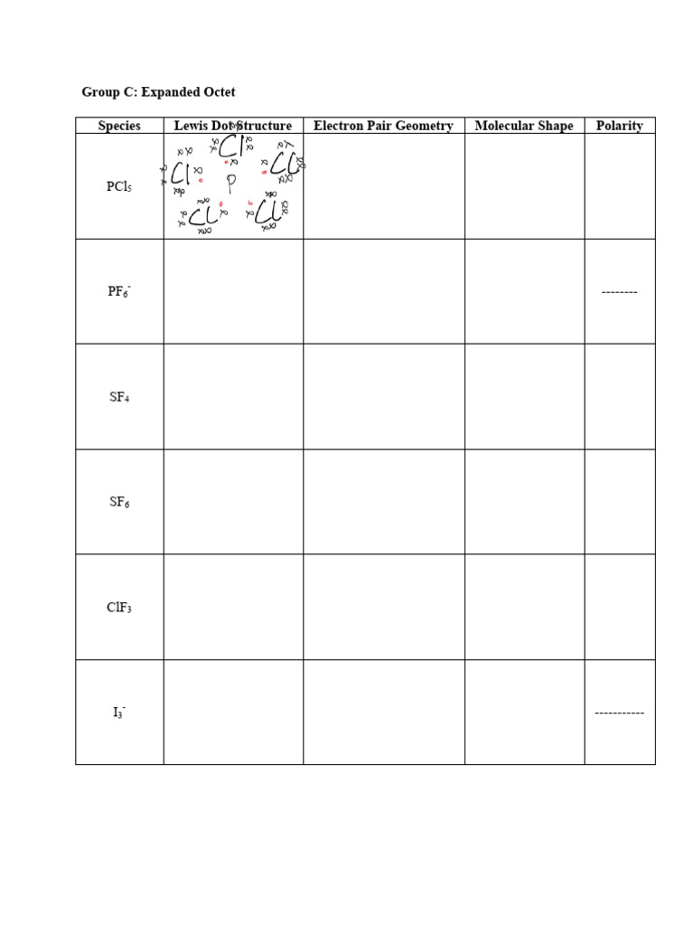 Group-Chem - Expanded Octet | PDF