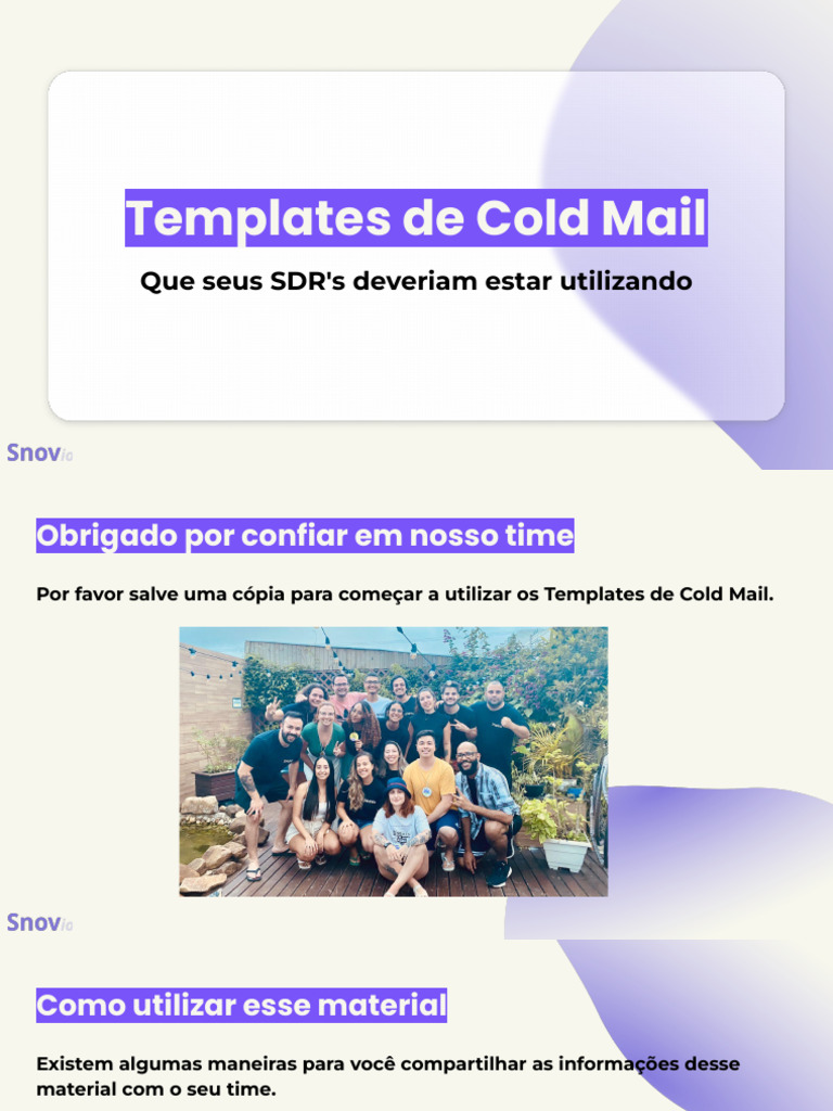 Templates de Cold Mail 2.0 | PDF | Cliente