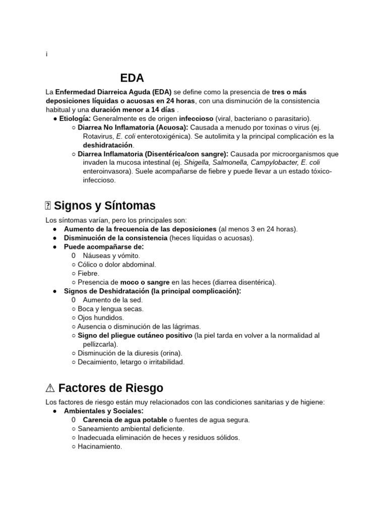 edas. | PDF | Diarrea | Medicina