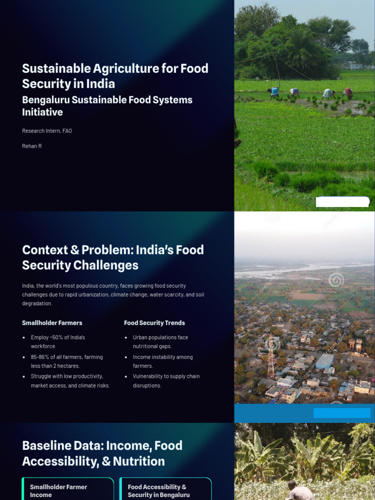 Sustainable Agriculture For Food Security in India | PDF | Agriculture ...